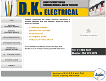 Tablet Screenshot of dkelectric.ie